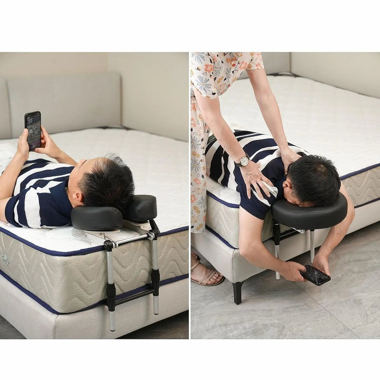 Massage Head Rest Kit Face Down Pillow for Mattress Equipment Multifunction Head Cradle Support Adjust for Massage Bed Salon SPA