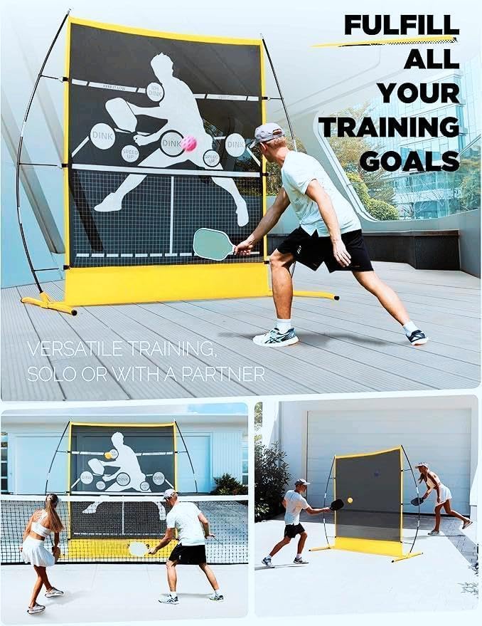 4 × 7 ft Adjustable Multi-Sport Rebound Net & 6 ft Mini Net