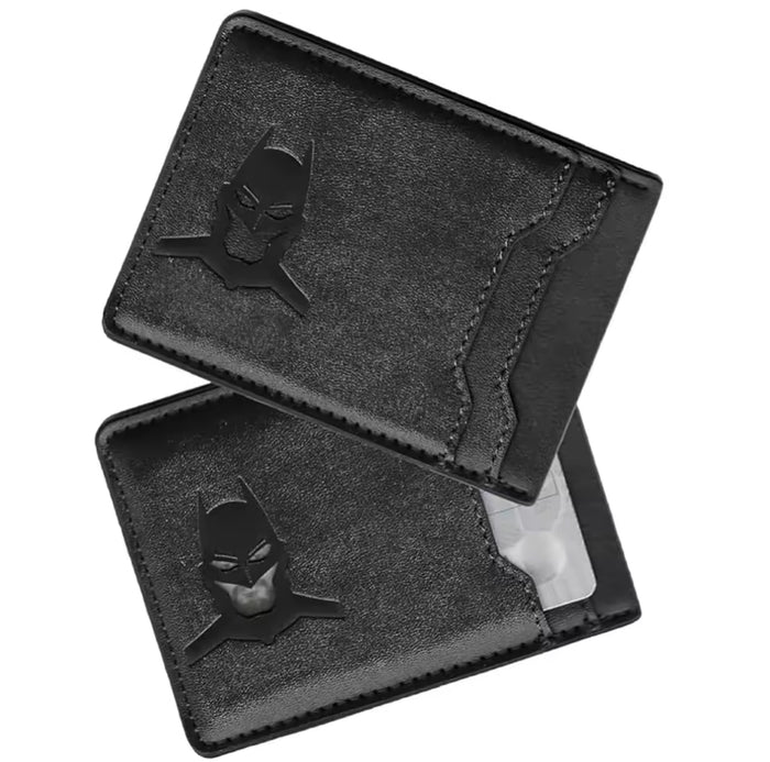 Bat-Inspired Slim Two-Pocket Card Wallet