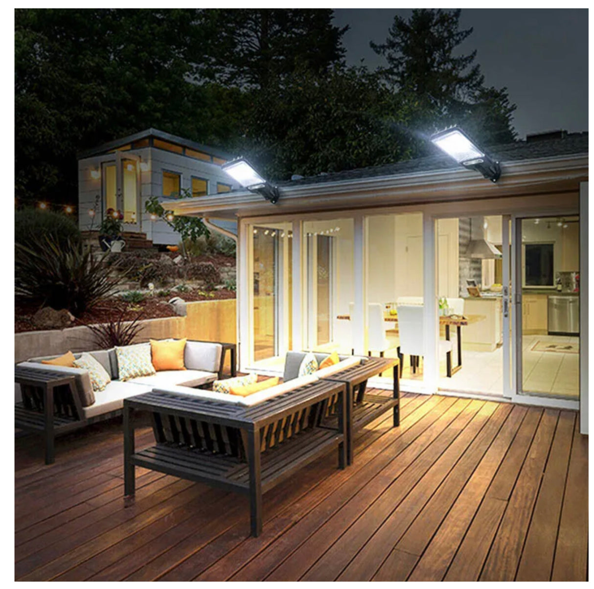 8000W LED Solar Flood Light Motion Sensor Security Wall Yard Street Outdoor Lamp