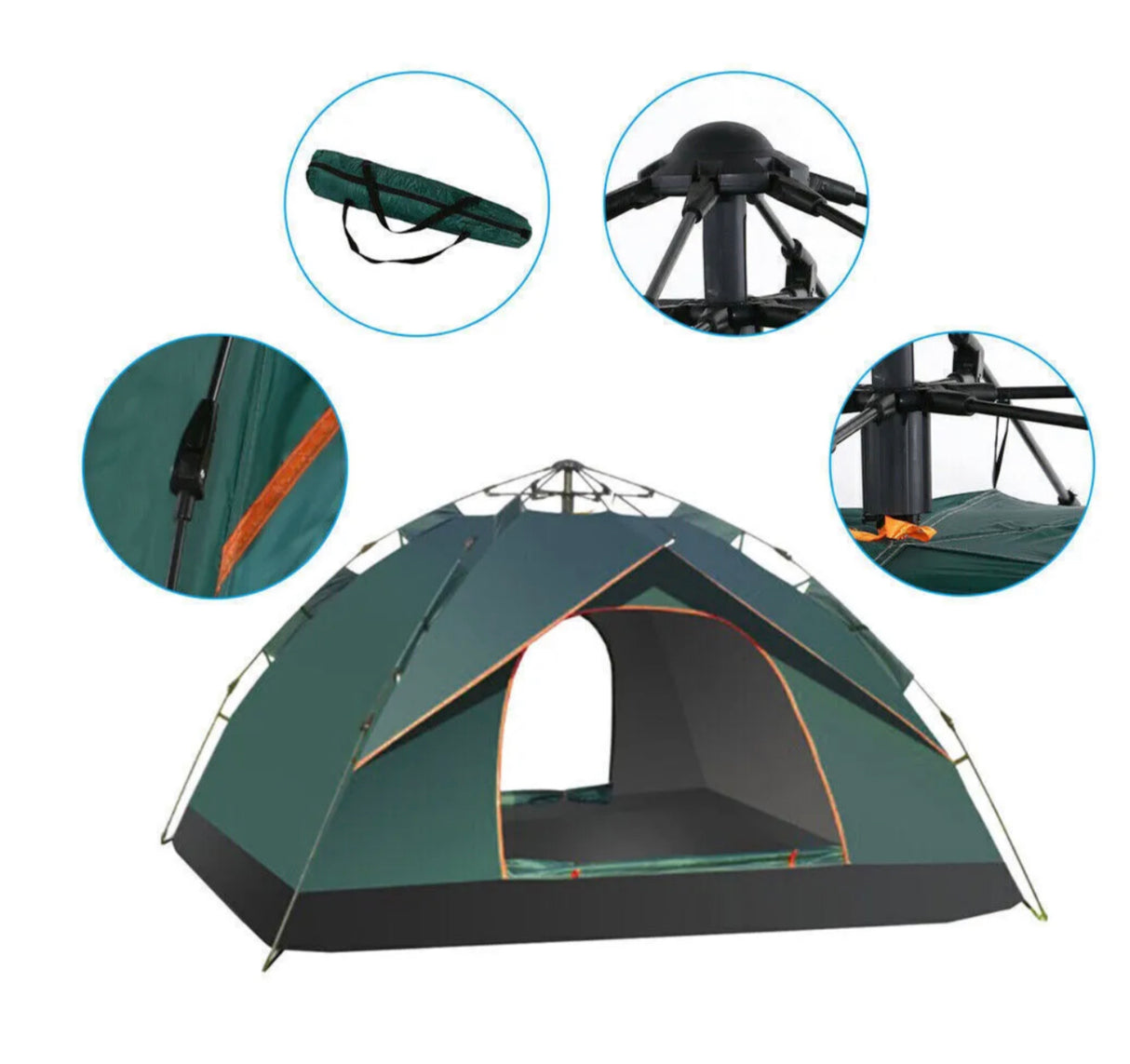 4-5 People Waterproof Automatic Outdoor Instant Pop Up Camping Tent UV Protect