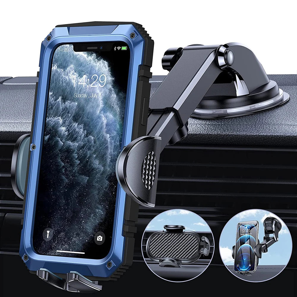 Car Phone Holder Sucker Car Phone Mount Stand GPS Telefon Mobile Cell Support For iPhone 12 11 Pro Max X 7 8 Plus Huawei Xiaomi
