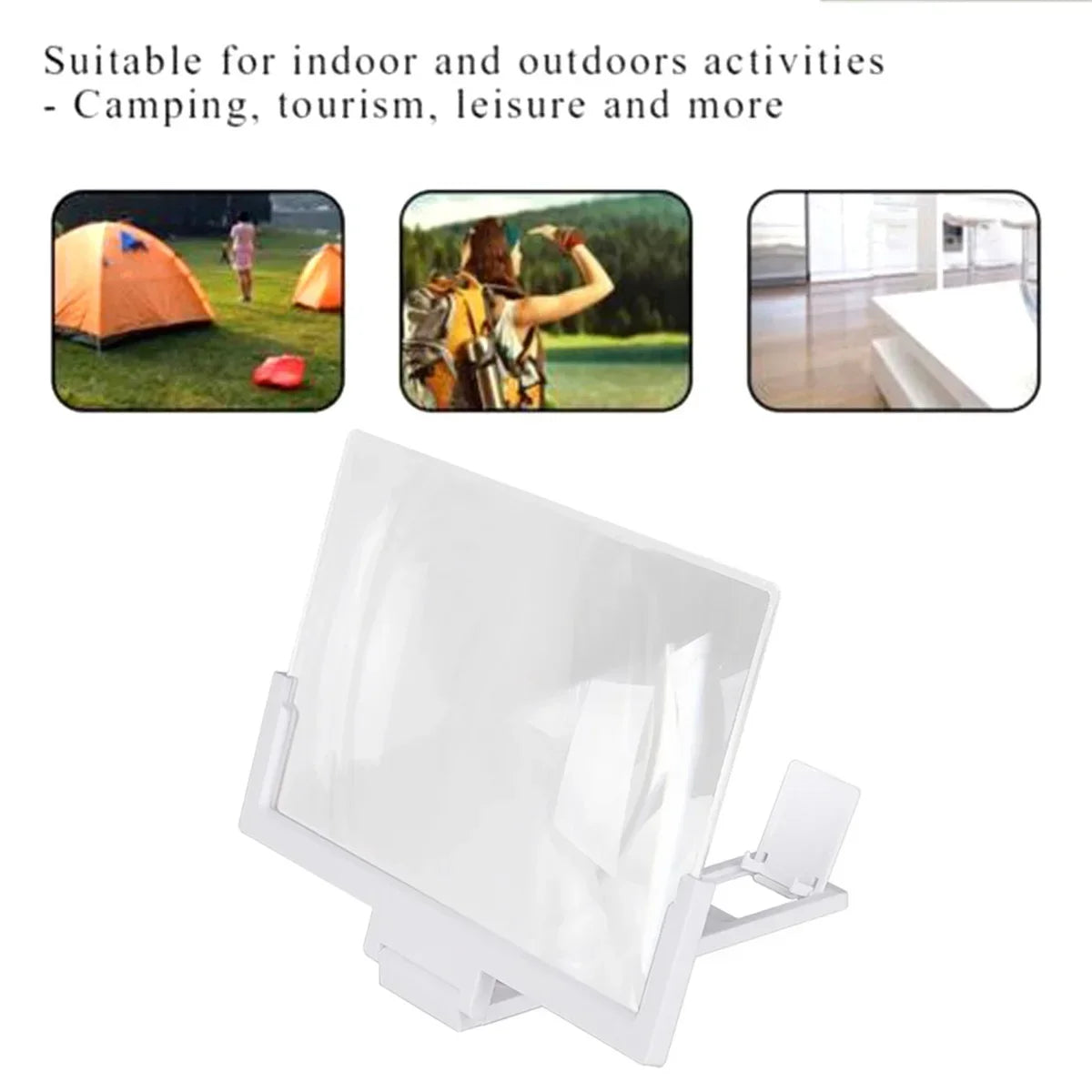 Mobile Phone Screen Amplifier 3D Magnifying Glass Stand Magnifier HD Video Amplifier Phone Stand Enlarged Screen Bracket 14 Inch