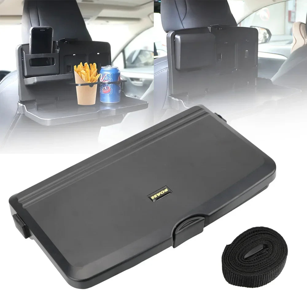 Car Back Seat Tray C Foldable Car Backseat Table And Organizer Car Work Dining Table Food Tray Portable Auto Food And Drink