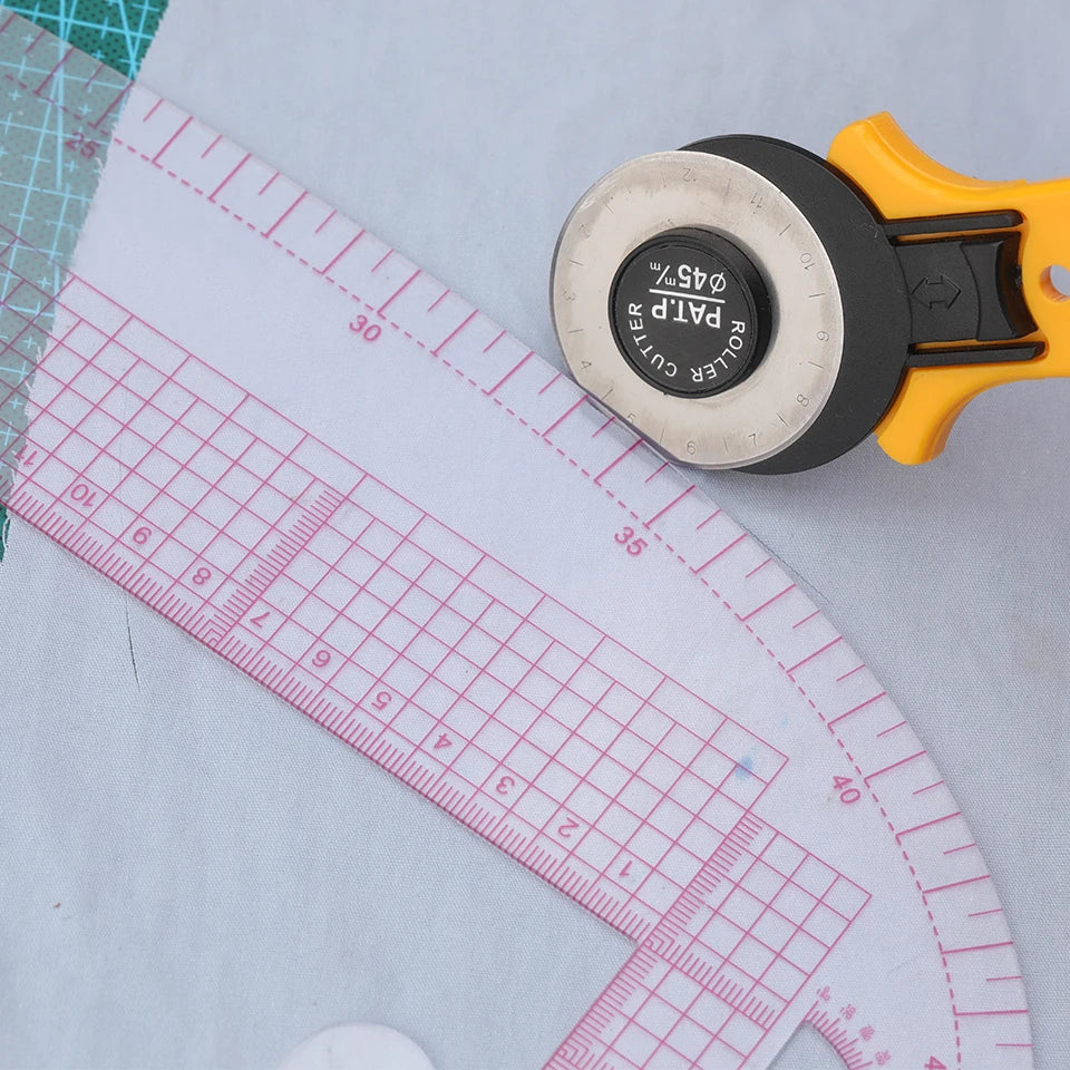 Multifunctional French Curve Ruler Soft Plastic Patchwork Ruler Measure Dressmaking Drawing Template Craft Sewing Tools