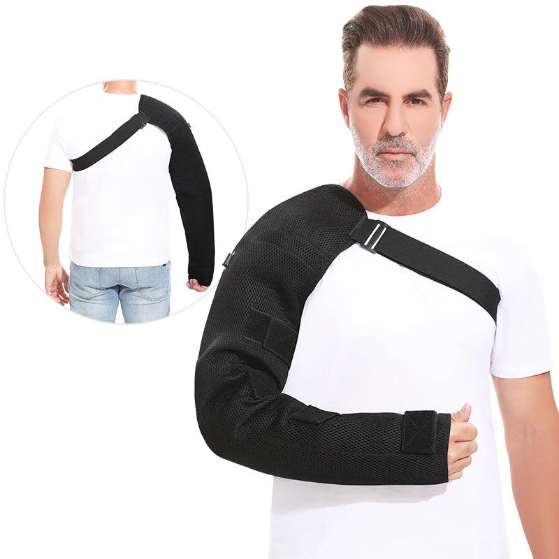Heated Arm Massager Brace – Vibration & Thermal Therapy for Elbow, Shoulder & Arm Pain Relief