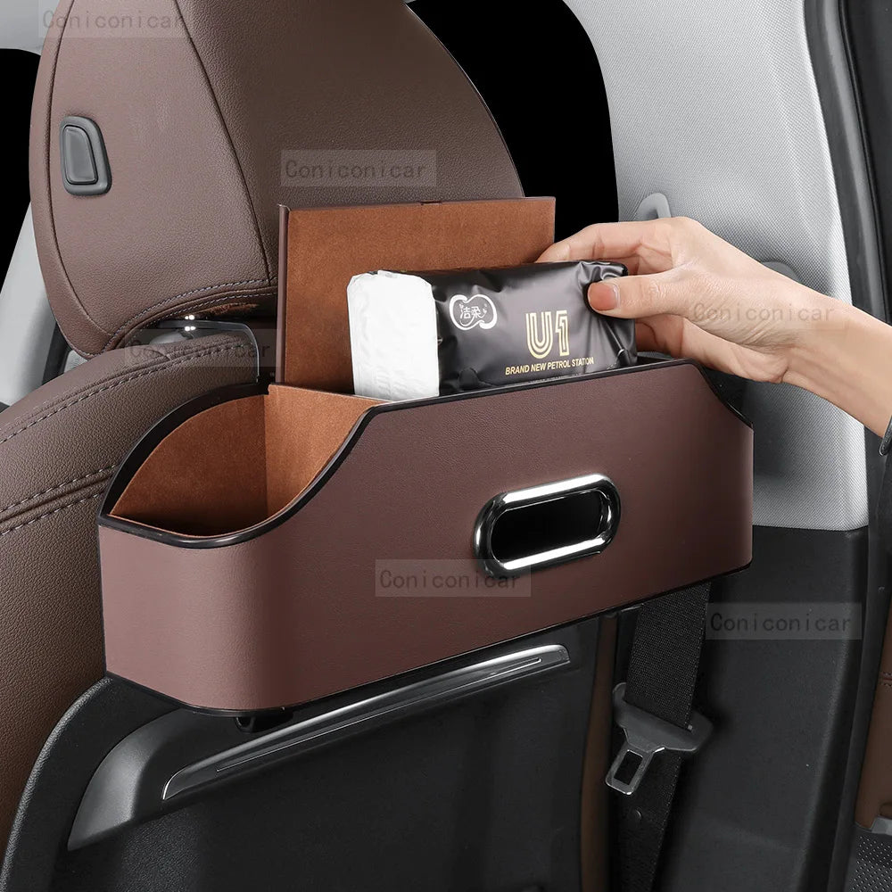 Car Tissue Box Cup Holder Backseat Seat Back Storage Multifunctional Bag Accessories For Jeep Cherokee COMPASS RENEGADE