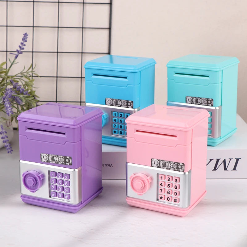 Kids Money Bank, Plastic Password Piggy Bank Mini ATM Cash Coin Money Box For Kids Birthday Toy For Children,ATM Banks Box