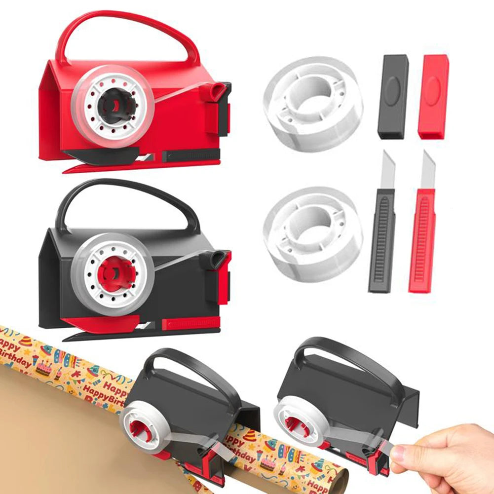 Gifts Wrapping Paper Cutter Tape Dispenser Christmas Holiday Present Boxs Wrapping Paper Cutter Tool DIY Packaging Cutting Tools