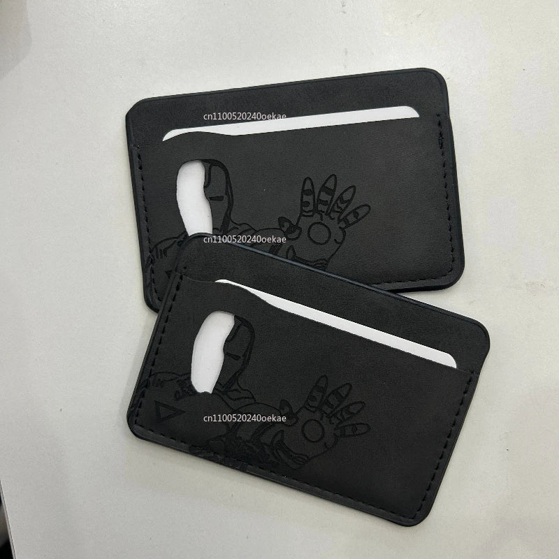 New Leather Superhero Mask Wallet Personalized Card Holder Heroic Wallet Gift