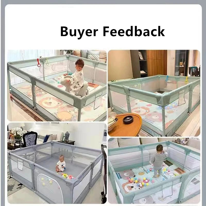 Breathable Mesh Children’s Playpen – 4 Floor Sizes