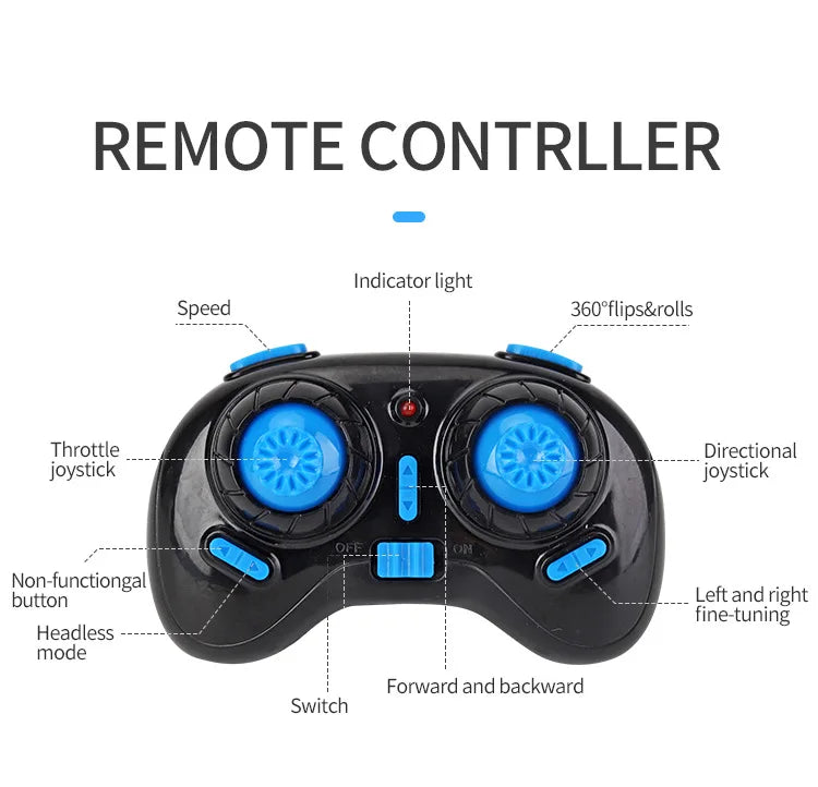 Explosion Mini Quadcopter Water, Land And Air Three-In-One Mini Drone Cross-Border Remote Control Aircraft Toy Birthday Gif