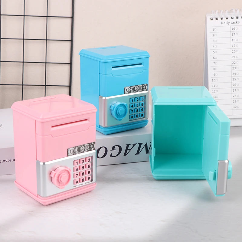 Kids Money Bank, Plastic Password Piggy Bank Mini ATM Cash Coin Money Box For Kids Birthday Toy For Children,ATM Banks Box