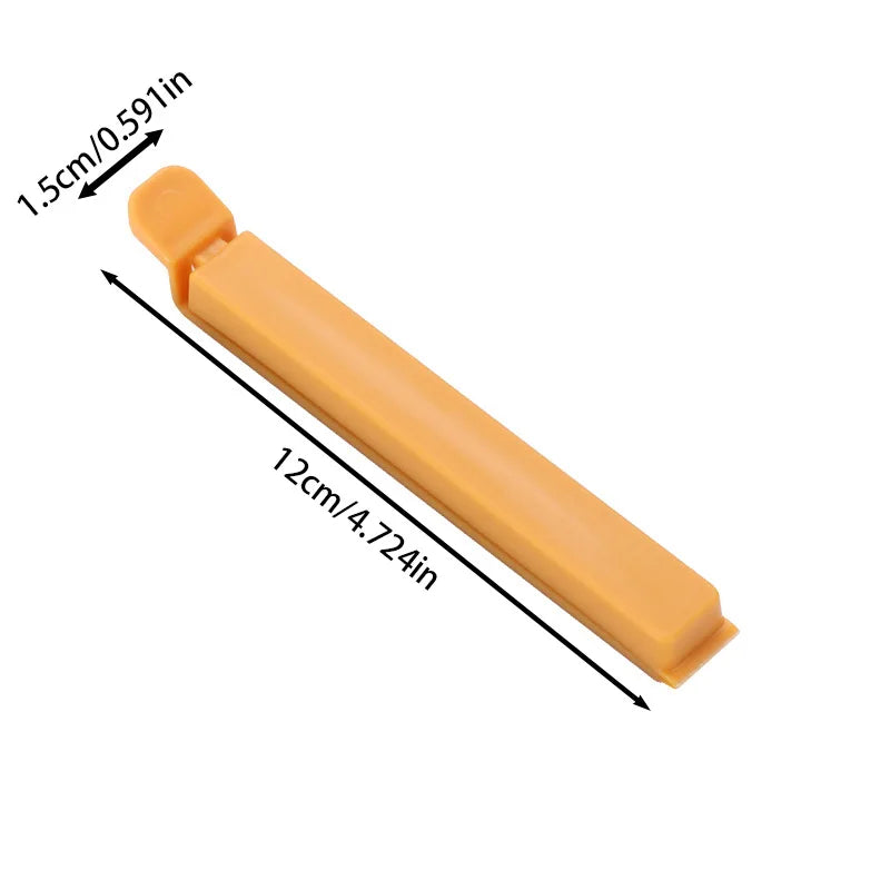 Food Bag Clips 50-Pack - Airtight Sealing Clamps for Snacks, Chips, Tea Bags, Kitchen Organization, Plastic Food-Safe Bag Sealer