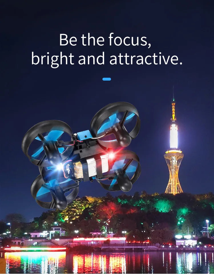 Explosion Mini Quadcopter Water, Land And Air Three-In-One Mini Drone Cross-Border Remote Control Aircraft Toy Birthday Gif