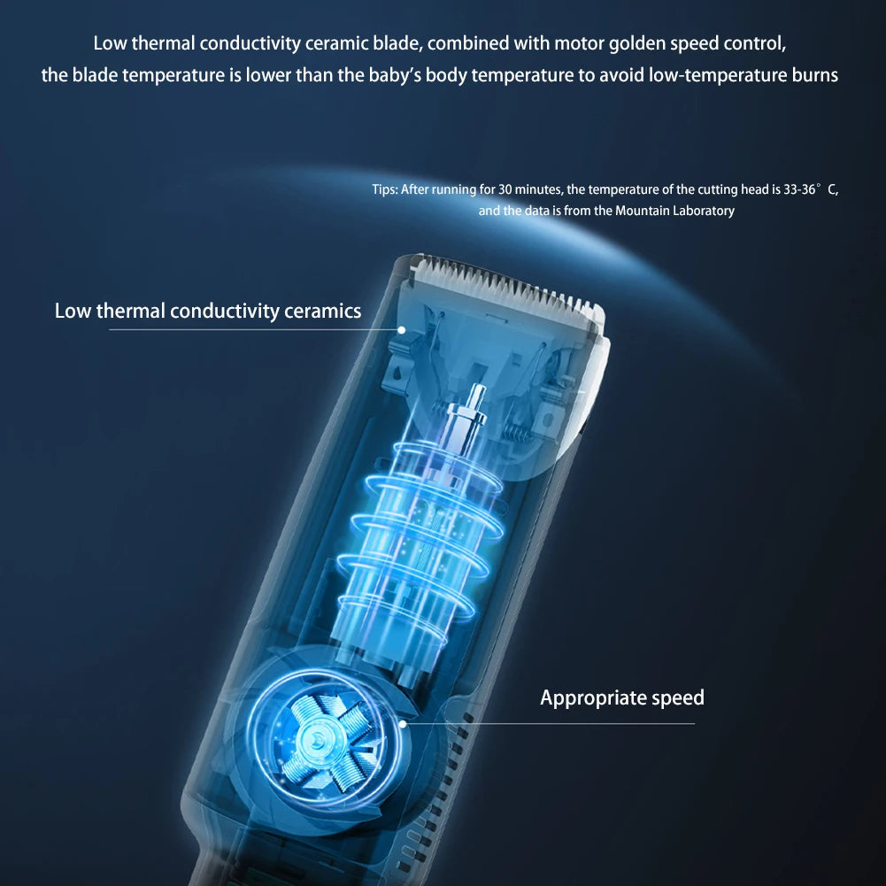 Hair-absorbing Hair Clipper Baby Electric Razor Baby Hair Clipper Children Waterproof Adult Household Electric Clipper