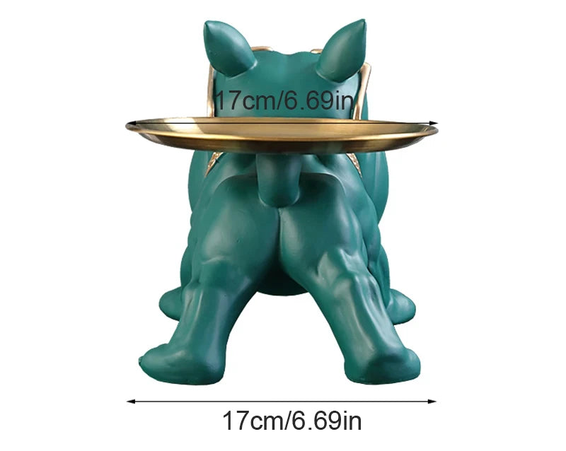 Home Decor Bulldog Figurine Dog Statue Storage Box Animal Ornament Resin Craft Art Sculpture Figurine Home Puppy Sculpture 30cm