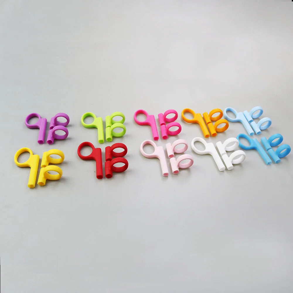 Children's Chopsticks Finger Sleeve Sticks Wood Cartoon Learning Reusable Training Helper Home Products Detachable Adjustable