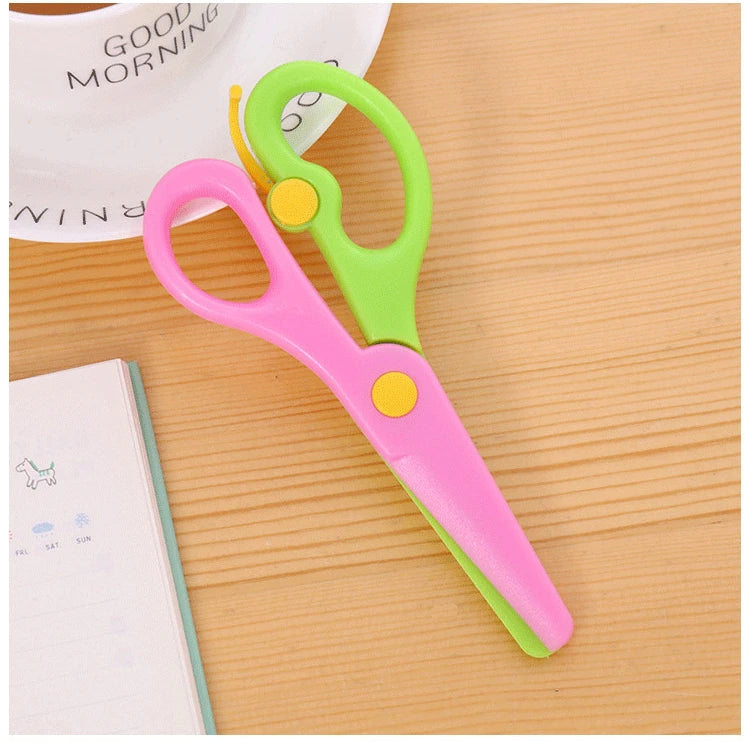 137mm Rounded-Tip Children’s Paper Scissors – 4 Colours