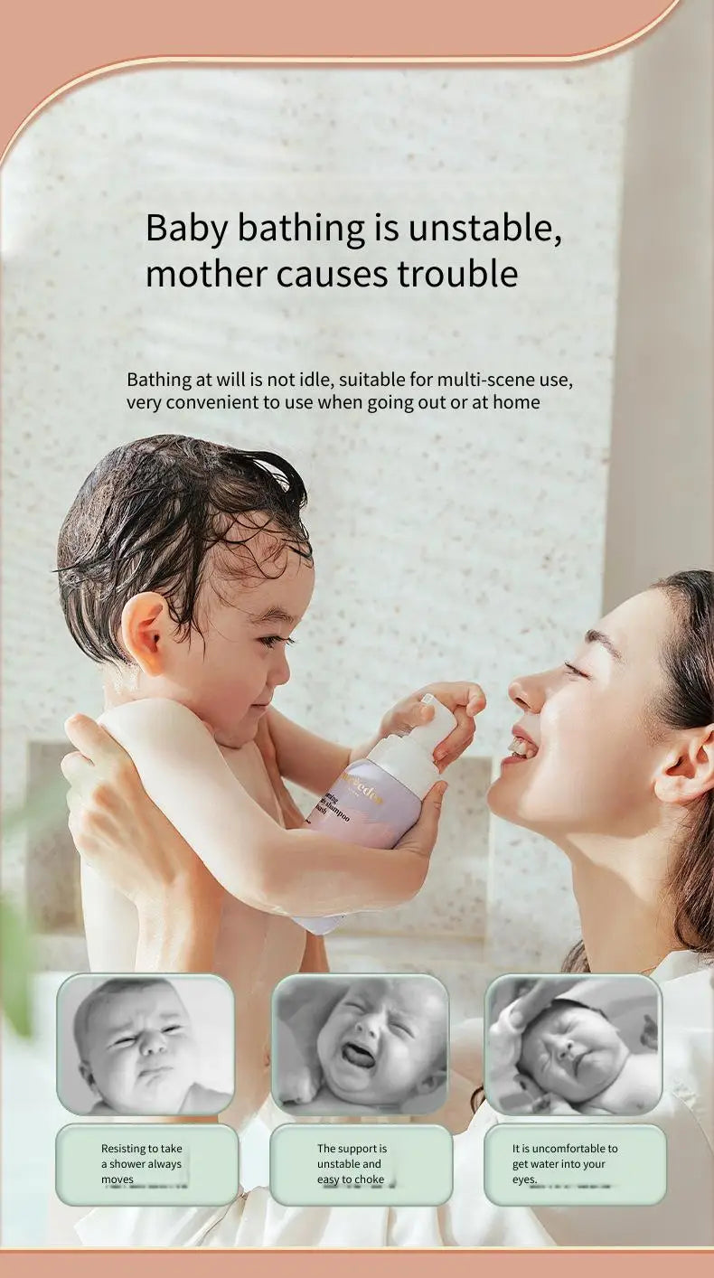 Infant Shower Seat Portable Baby Sit Take Shower Young Children Bathroom Bath Newborns Home Travel Can Used With Bathtub