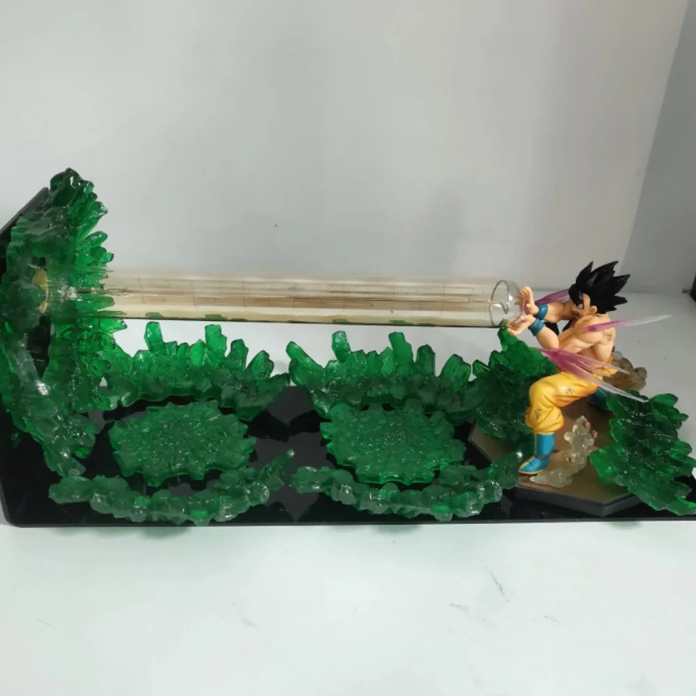 Dragon Ball Anime Son Goku KaMeHaMeHa Lamp Led Bulb Action Figures Model Figurine Figure & Base & Lamp DIY Decoration Collection