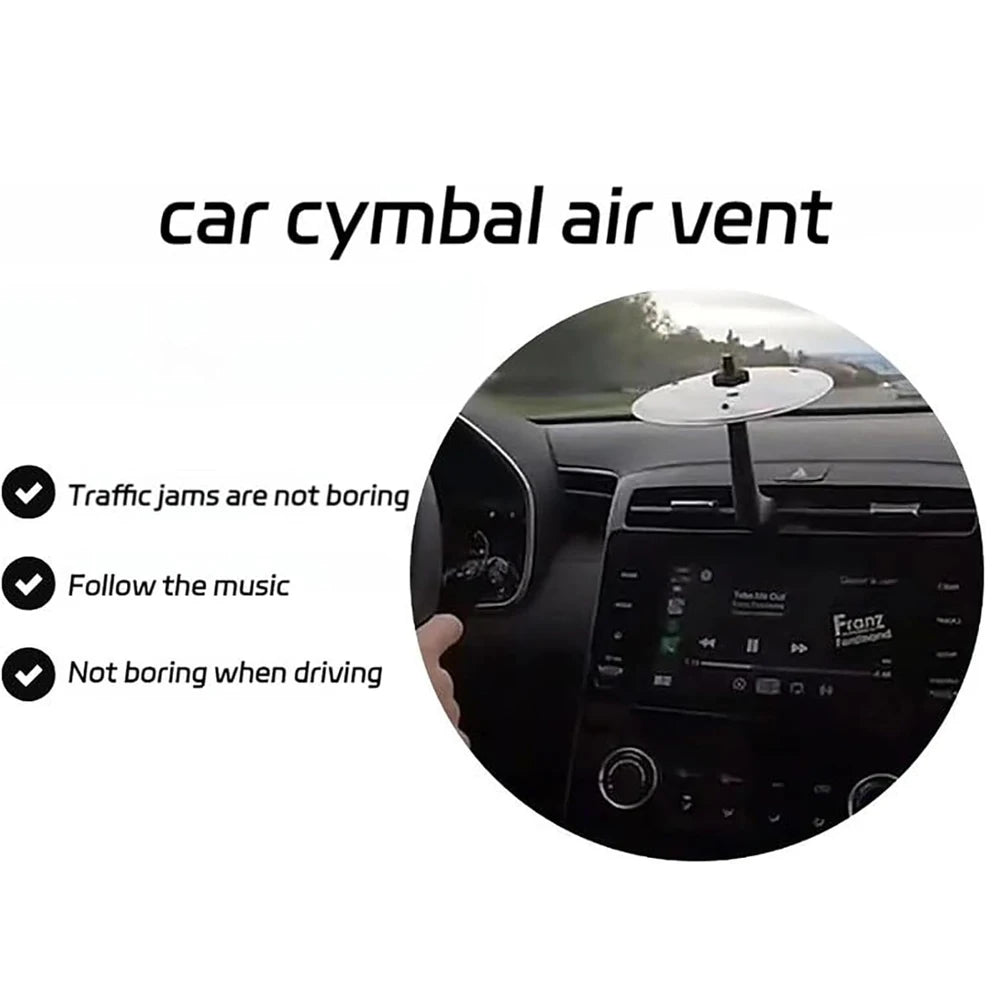 Car Cymbal Air Vent Mini Drum