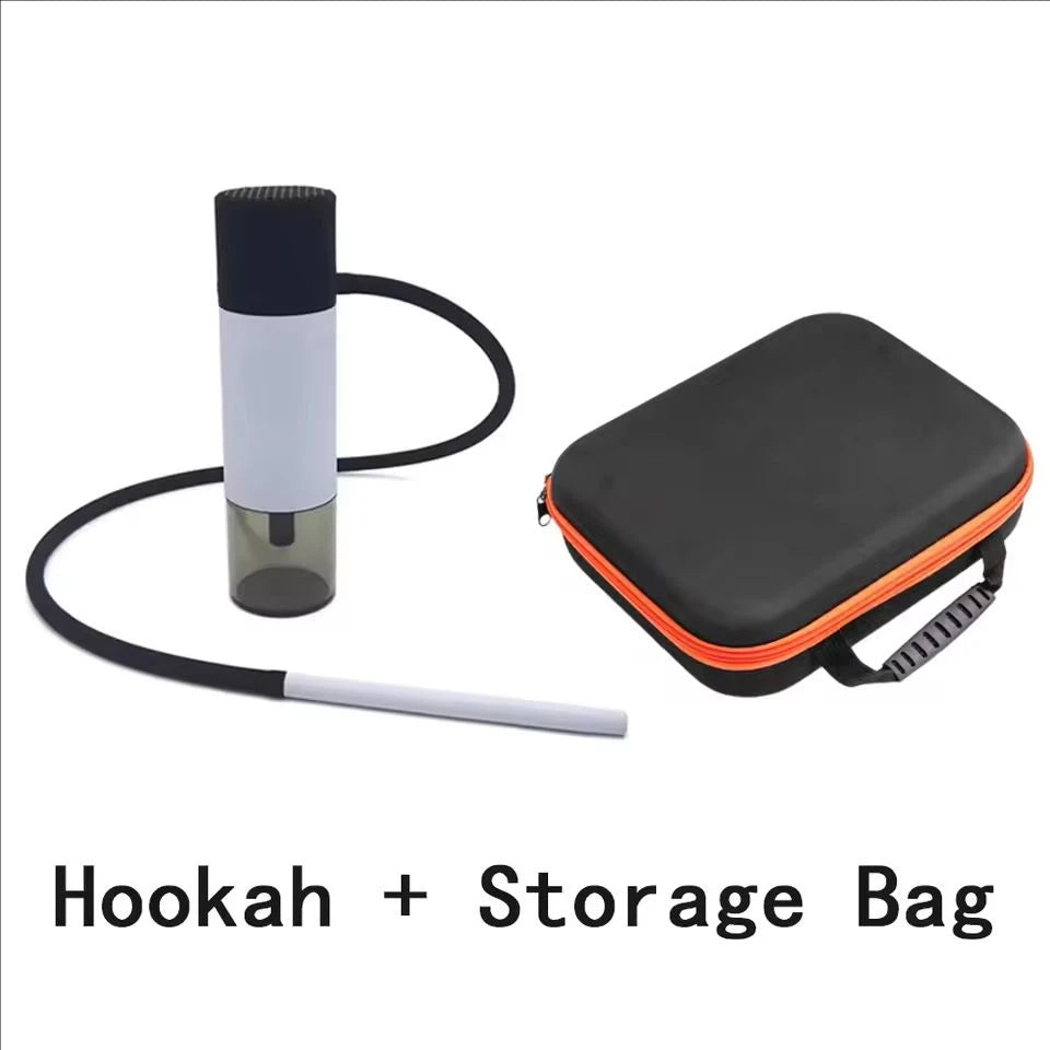 Portable Car Hookah Set with Silicone Hose Mini Shisha for Outdoor Travel Mobile Shisha Narguile Chicha Cachimbas