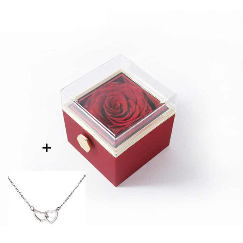 Eternal Rose Box With Necklace