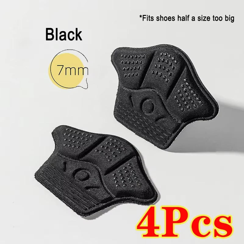 4Pcs Heel Stickers Heel Protectors Sneaker Shrinking Size Insoles Anti-wear Feet Shoe Pads Adjust Size High Heel Cushion Inserts