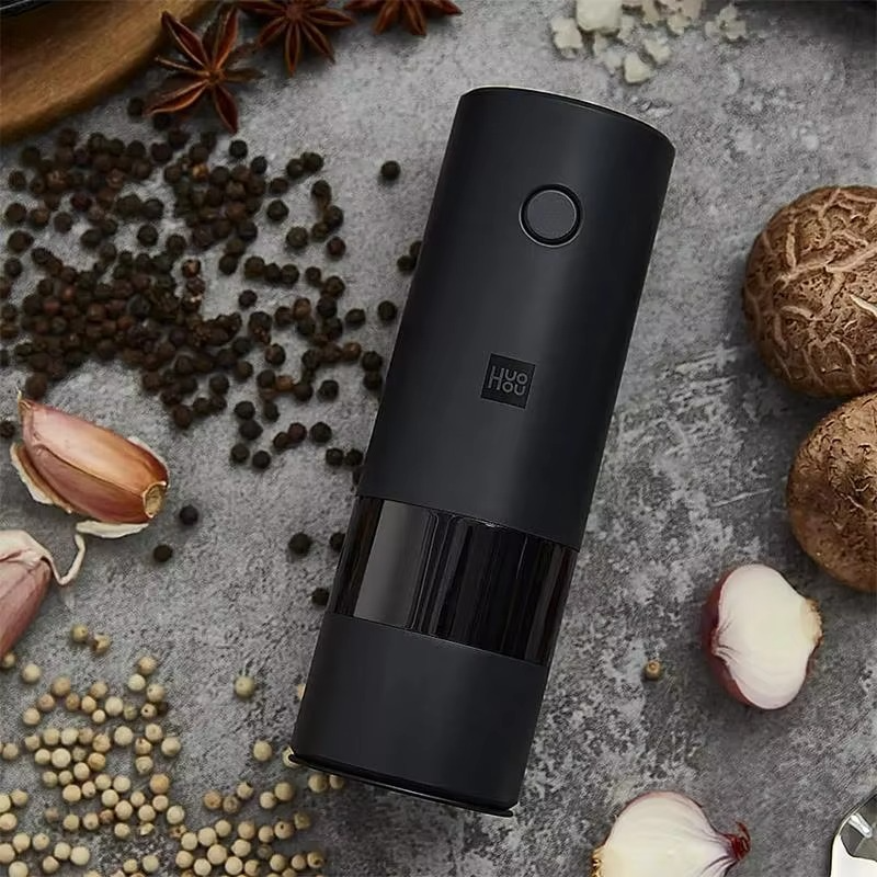 Electric Automatic Mill Pepper And Salt Grinder LED Light 5 Modes Peper Spice Grain Pulverizer For Cooking
