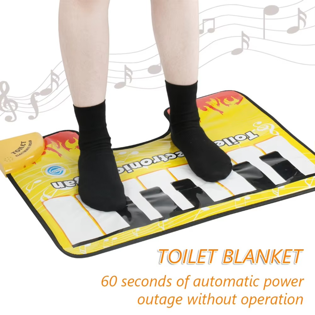 Fun Toilet Piano Bath Mats Battery Powered Musical Potty Pad For Home