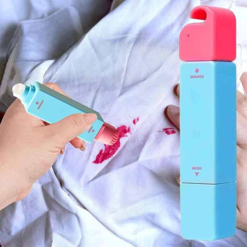 Portable No wash Stain Remover Pen Instant Stain Remover Pen Clothing Stain Removal Pen No Washing Double Headed Bleach Pen
