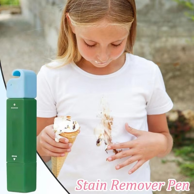 Portable No wash Stain Remover Pen Instant Stain Remover Pen Clothing Stain Removal Pen No Washing Double Headed Bleach Pen