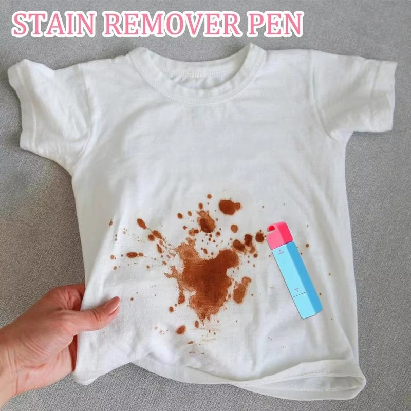 Portable No wash Stain Remover Pen Instant Stain Remover Pen Clothing Stain Removal Pen No Washing Double Headed Bleach Pen