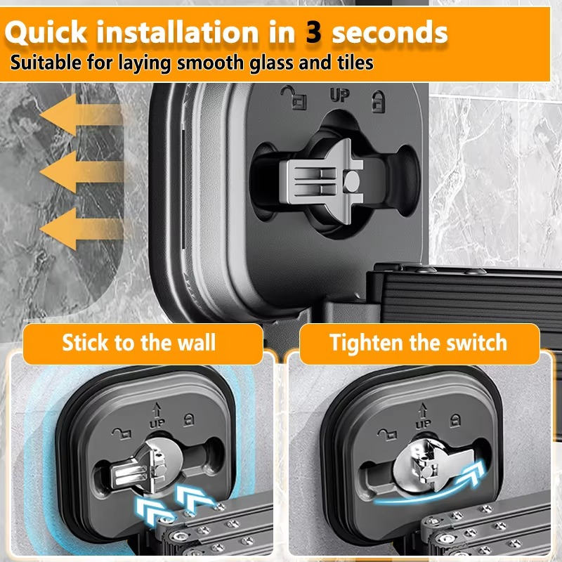 Retractable Cloth Drying Rack Collapsible Cloth Hanger Aluminum Wall Mount Indoor Space Saving Home Laundry Drying rack