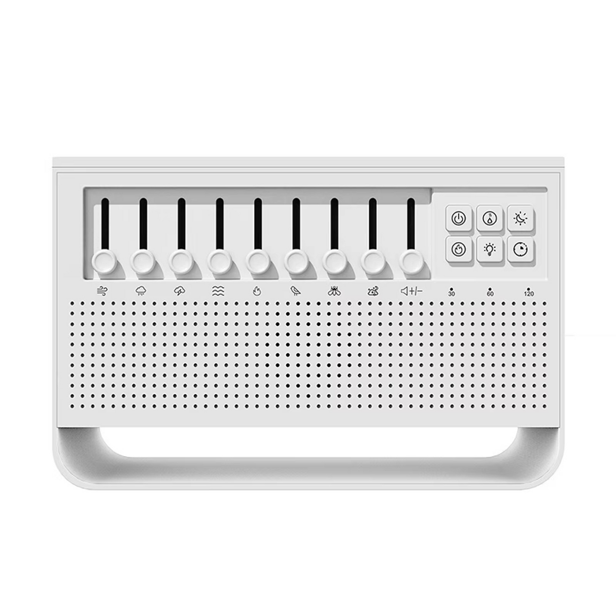 3 in 1 HIFI Bluetooth Speaker White Noise Sleep Aid Night Light Humidifier Machine with Free Combination of 8 Goup Nature Sound