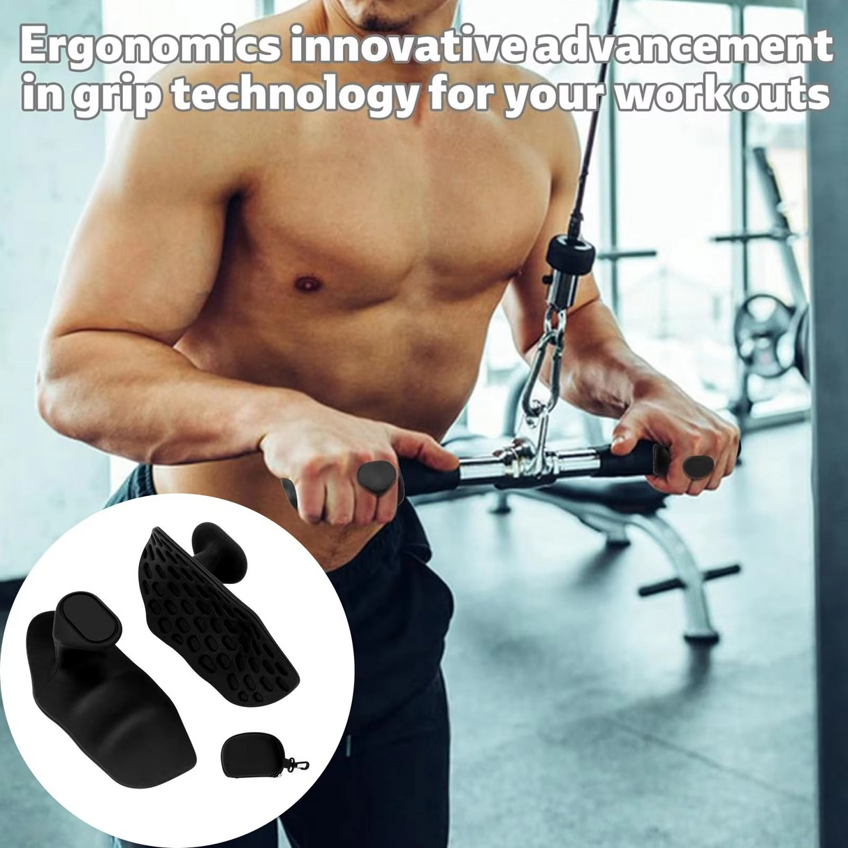 Weight Lifting Grips Hand Protection Sturdy Gym Grips Fingerless for Crosstraining Sports Fitness Bodybuilding Equipment (2Pcs)