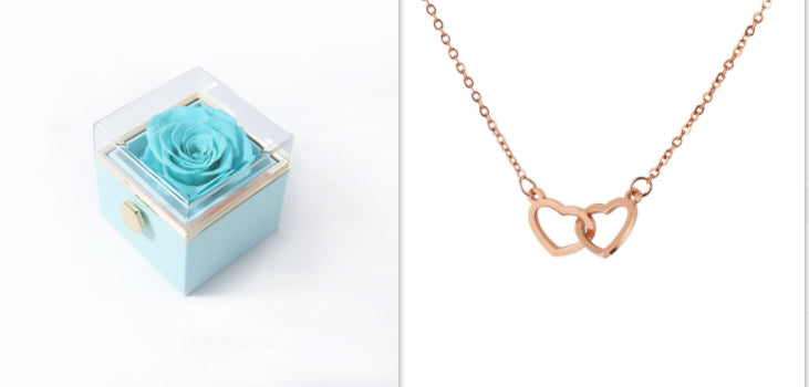 Eternal Rose Box With Necklace