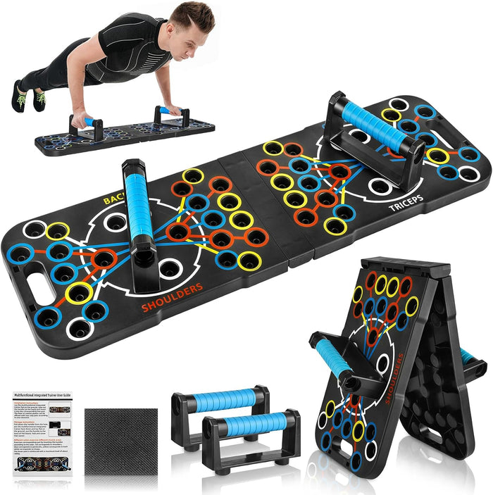 56-in-1 Foldable Push-Up Board with Adjustable Handles