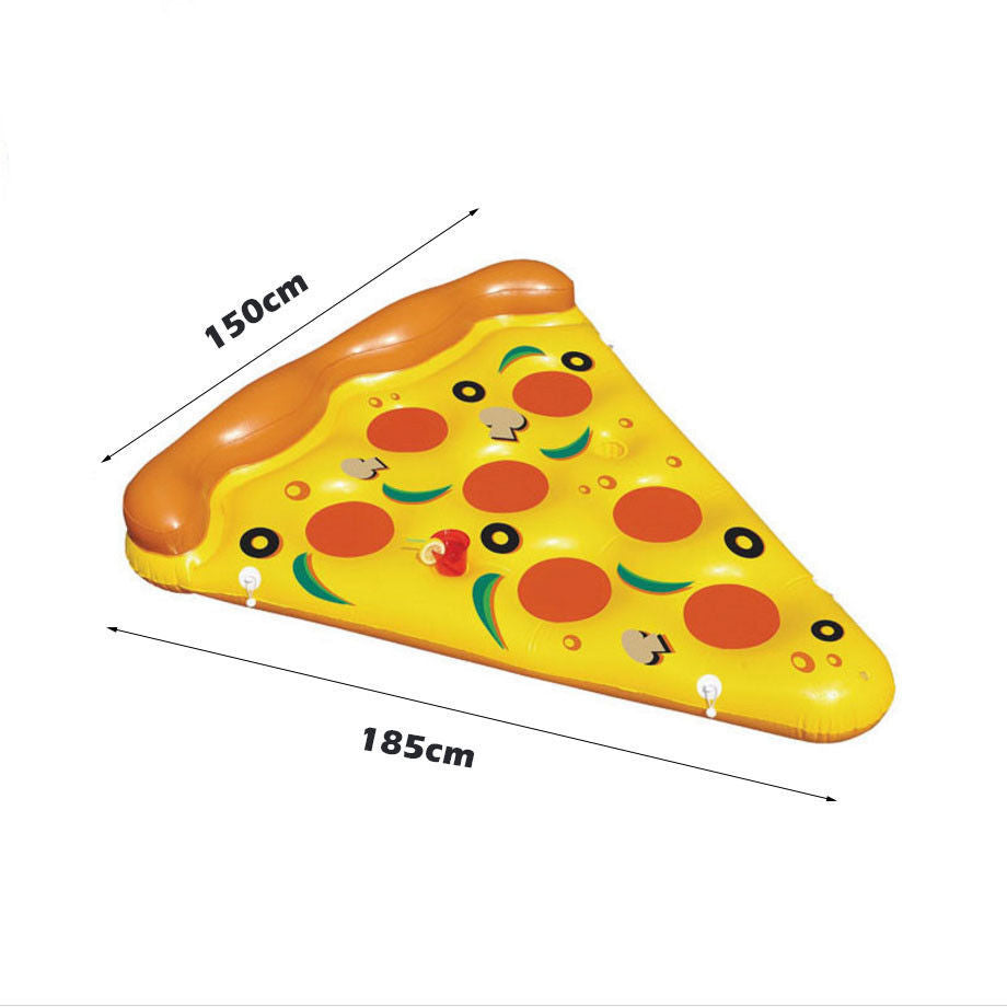 Giant Inflatable Swimming Pool Raft Lounge Pizza Water Floating Beach Bed Chair