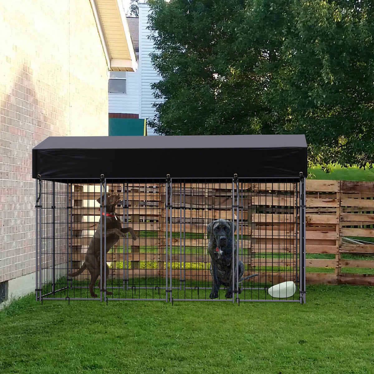Galvanised Steel Pet Enclosure with Oxford Cover – 3 Sizes
