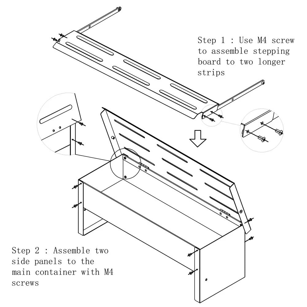 Automatic Treadle Chicken Feeder – Galvanised, 8.2 L