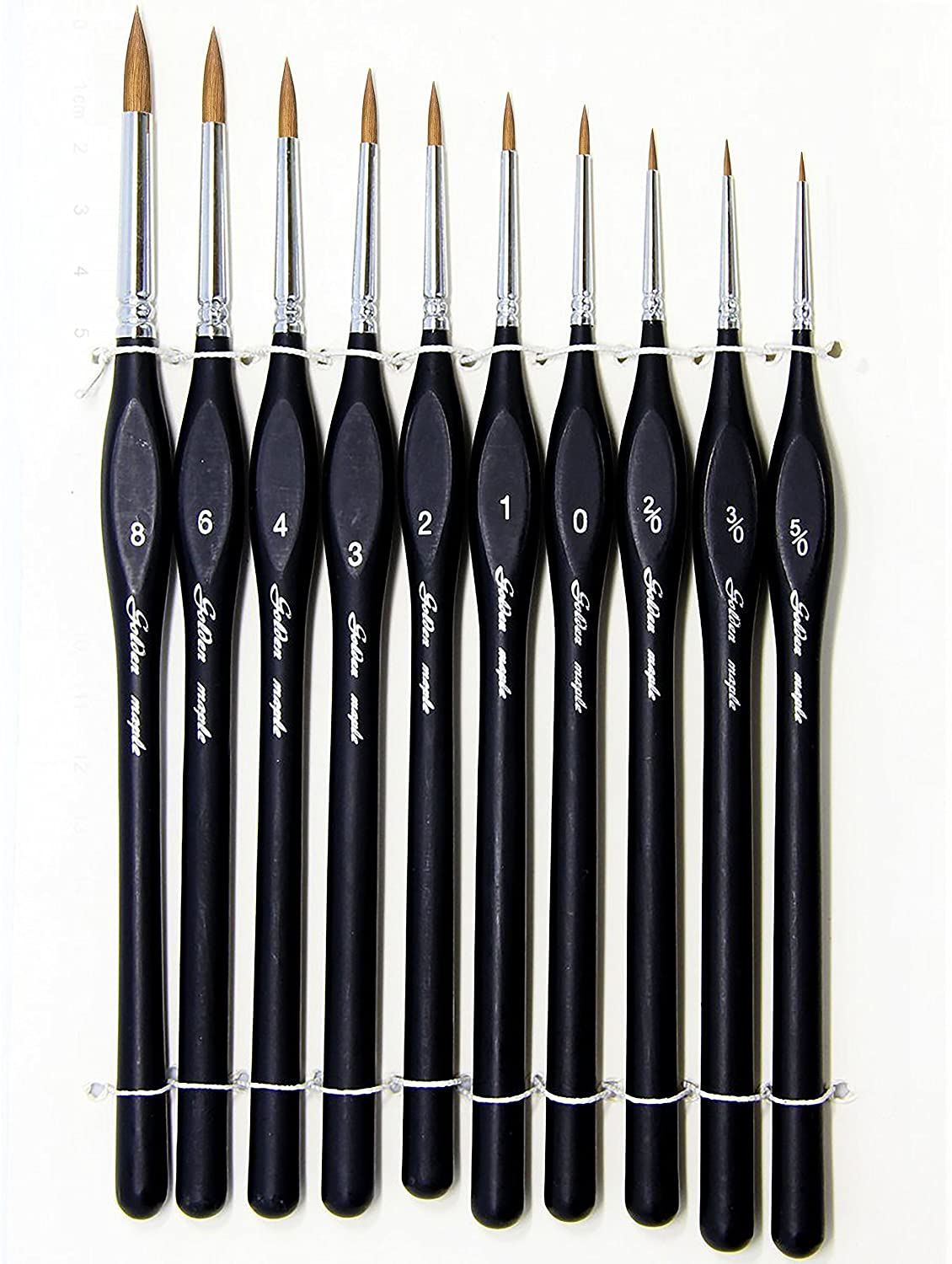 Artist Paint Brushes set-10 Pcs Best Professional Detail Paint Brush, Miniature Brushes Will Keep a Fine Point and Spring, for Watercolour, Oil, Acrylic, Nail Art & Models, Paint by Numbers