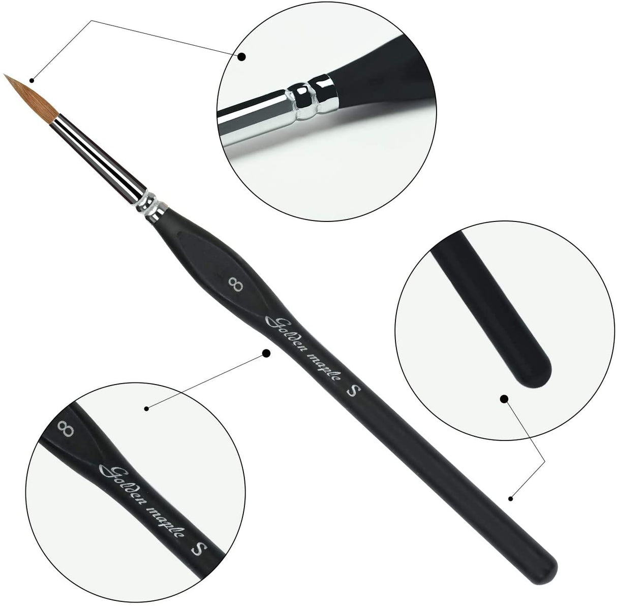 Artist Paint Brushes set-10 Pcs Best Professional Detail Paint Brush, Miniature Brushes Will Keep a Fine Point and Spring, for Watercolour, Oil, Acrylic, Nail Art & Models, Paint by Numbers