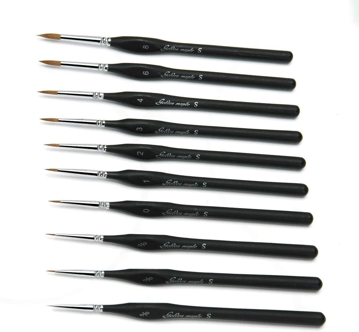 Artist Paint Brushes set-10 Pcs Best Professional Detail Paint Brush, Miniature Brushes Will Keep a Fine Point and Spring, for Watercolour, Oil, Acrylic, Nail Art & Models, Paint by Numbers