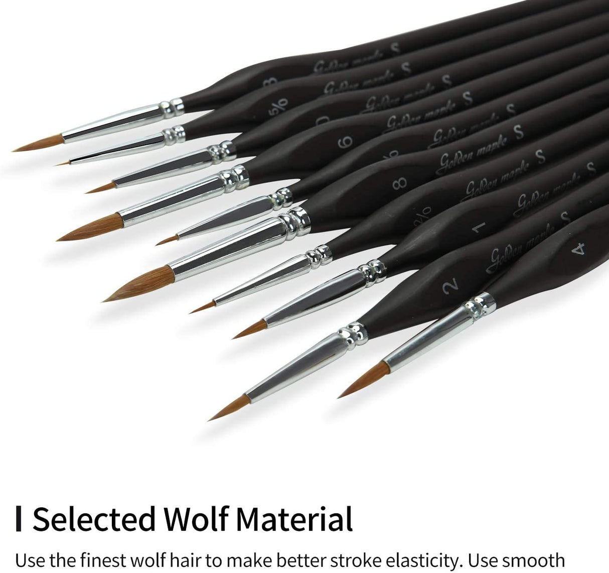 Artist Paint Brushes set-10 Pcs Best Professional Detail Paint Brush, Miniature Brushes Will Keep a Fine Point and Spring, for Watercolour, Oil, Acrylic, Nail Art & Models, Paint by Numbers