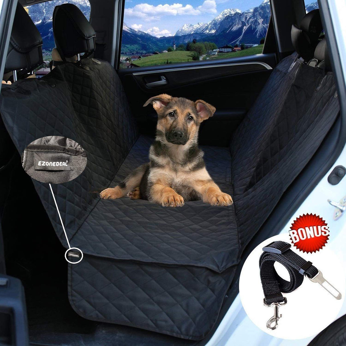 Dog Car Seat Covers-1xSeat Belt