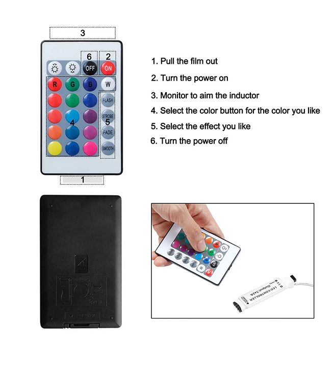 Modern LED Coffee Table Storage High Gloss Living Room Furniture 4 Drawers Black