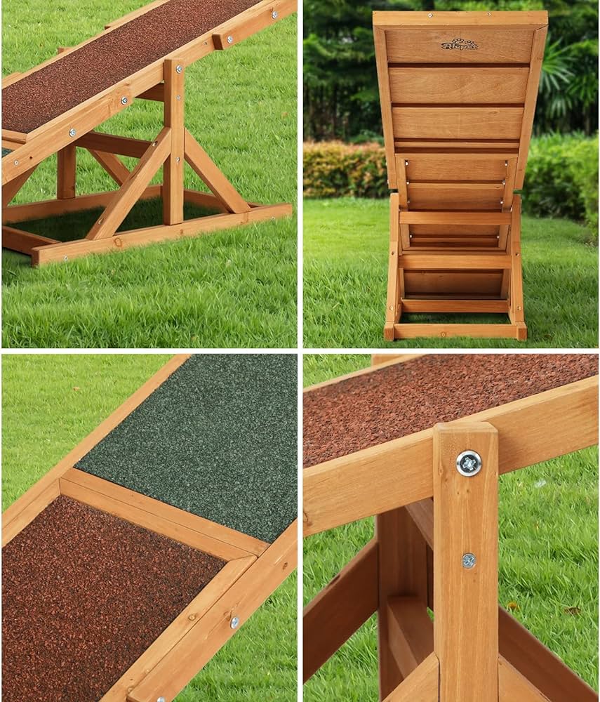 Dog Seesaw Pet Agility Training 180cm Plank 70kg Capacity