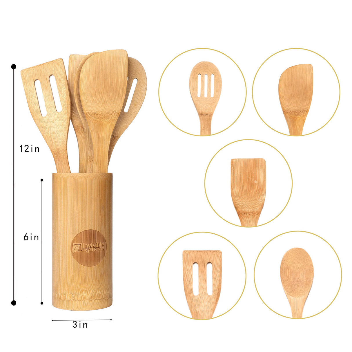 Invisible Footprints Bamboo Cooking Utensils